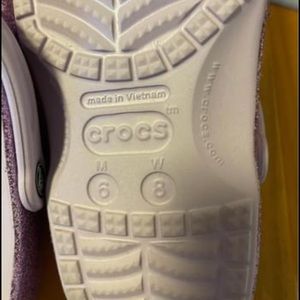 Purple sparkly crocs,brand new without tags, only tried on